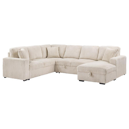 Devonshire - Sleeper Sectional Sofa Storage Chaise - JaxCo Furniture