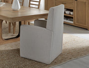 Escape - Dining Upholstered Caster Chair - Mirage Mist - JaxCo Furniture