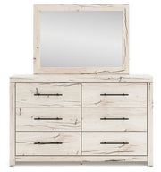 Lawroy - Light Natural - Dresser And Mirror - JaxCo Furniture