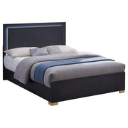 Marceline - Wood LED Panel Bed - JaxCo Furniture