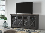 Tyler - Black / Gray - Extra Large TV Stand - JaxCo Furniture