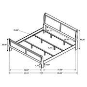 Louis Philippe - Panel Sleigh Bed - JaxCo Furniture
