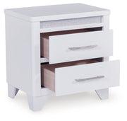 Jarlee - White - Two Drawer Night Stand - JaxCo Furniture