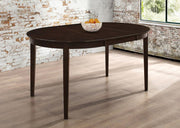 Gabriel - Oval Extension Leaf Dining Table - Cappuccino - JaxCo Furniture