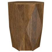 Zalika - Hexagonal Solid Mango Wood Table - JaxCo Furniture