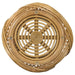 Dahlia - Round Glass Top Woven Rattan End Table - Natural - JaxCo Furniture