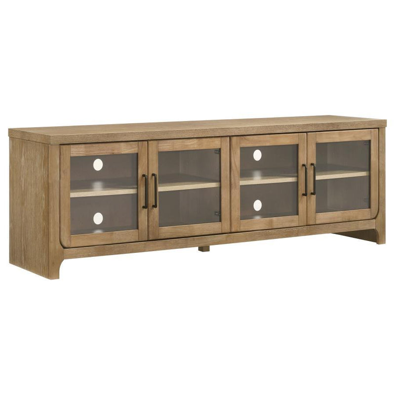 Brenham - 79" 4-Door TV Stand Media Console - Washed Oak - JaxCo Furniture