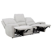 Sylmar - Chenille Power Reclining Sofa Set - JaxCo Furniture