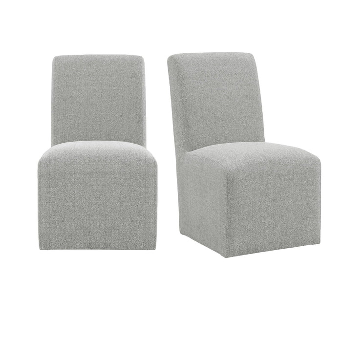 Nero - Upholstered Side Chair (Set of 2) - Gray - JaxCo Furniture