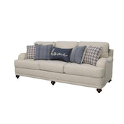 Glenn - Upholstered English Arm Sofa - Light Gray And Blue - JaxCo Furniture