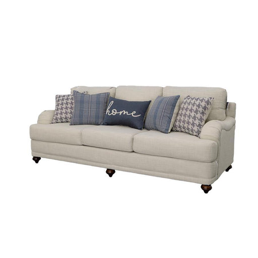 Glenn - Upholstered English Arm Sofa - Light Gray And Blue - JaxCo Furniture
