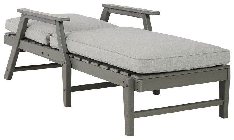 Visola - Gray - Chaise Lounge with Cushion - JaxCo Furniture