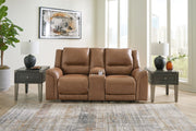 Trasimeno - Power Reclining Loveseat With Console - JaxCo Furniture