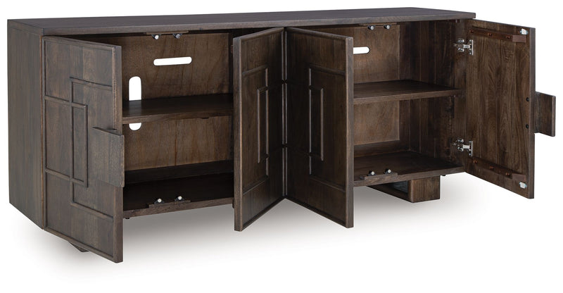 Cato - Dark Brown - Accent Cabinet - JaxCo Furniture
