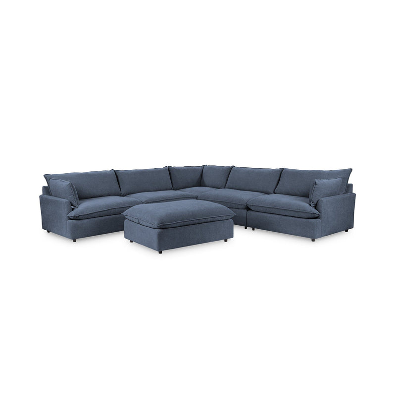 Caplan - 6 Piece Modular Sectional With Ottoman - JaxCo Furniture