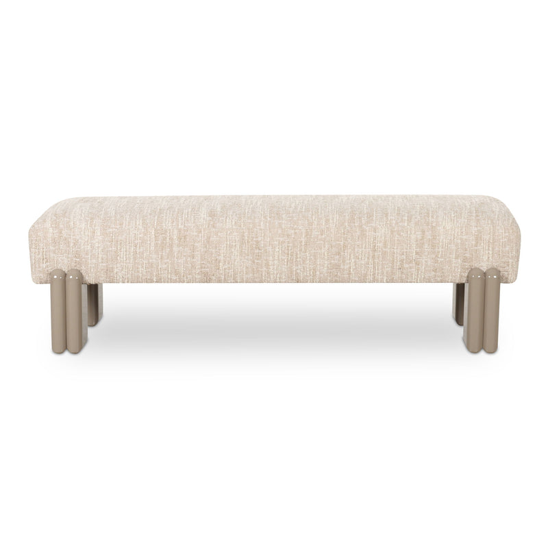 Priya - Bench - Off White - JaxCo Furniture