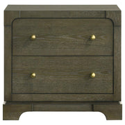 Gran Park - 2-Drawer Nightstand Bedside Table - Dark Cocoa - JaxCo Furniture