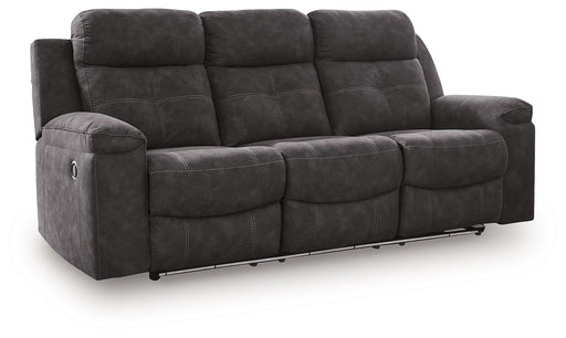 Brysonview - Reclining Sofa - Charcoal - JaxCo Furniture