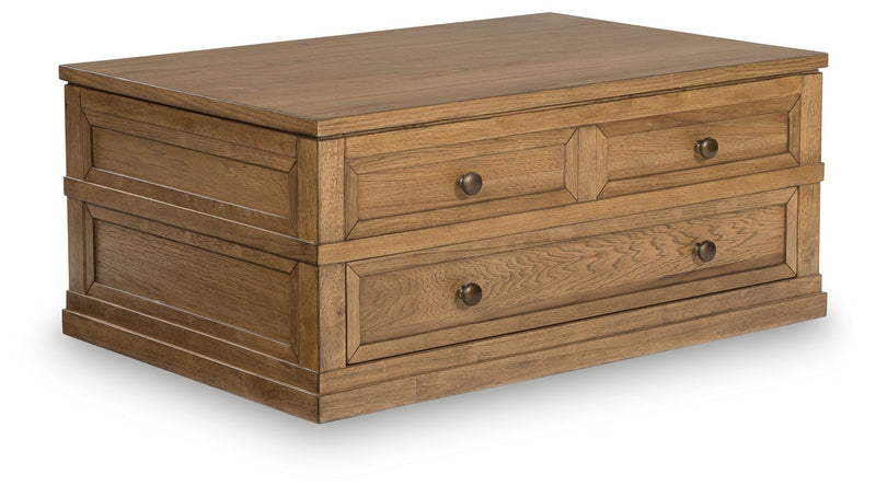 Sharlance - Light Brown - Lift Top Cocktail Table - JaxCo Furniture