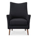 Fisher - Armchair - Charcoal Wool Blend - JaxCo Furniture