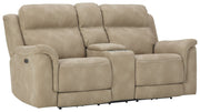 Next-Gen Durapella - Reclining Power Loveseat With Console - JaxCo Furniture