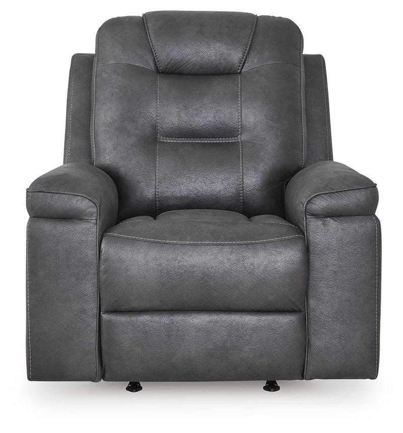Stockworth - Granite - Rocker Recliner - JaxCo Furniture