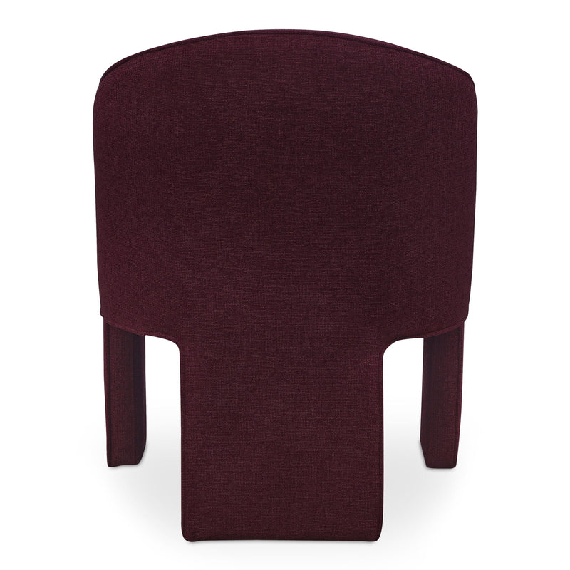 Clara - Performance Fabric Dining Chair - Plum - JaxCo Furniture