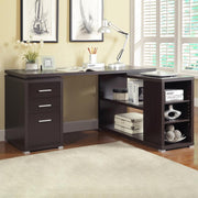 Yvette - 3-Drawer L-Shape Computer Desk - JaxCo Furniture