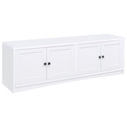 Laughlin - 4 Door Engineered Wood TV Stand - White - JaxCo Furniture