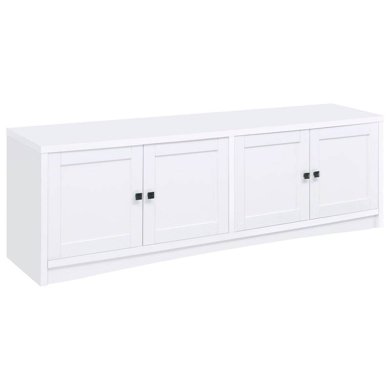 Laughlin - 4 Door Engineered Wood TV Stand - White - JaxCo Furniture
