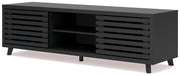 Danziar - Black - Extra Large TV Stand - JaxCo Furniture