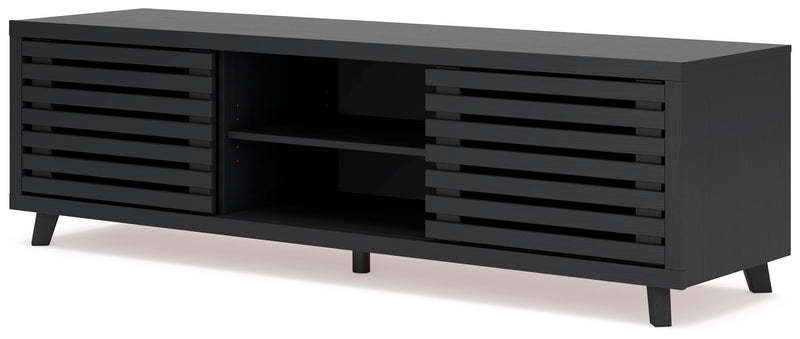 Danziar - Black - Extra Large TV Stand - JaxCo Furniture