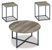 Wadeworth - Brown / Beige - Occasional Table Set (Set of 3) - JaxCo Furniture