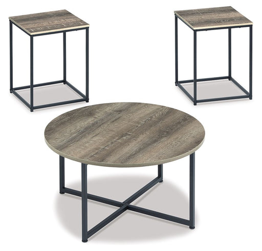 Wadeworth - Brown / Beige - Occasional Table Set (Set of 3) - JaxCo Furniture
