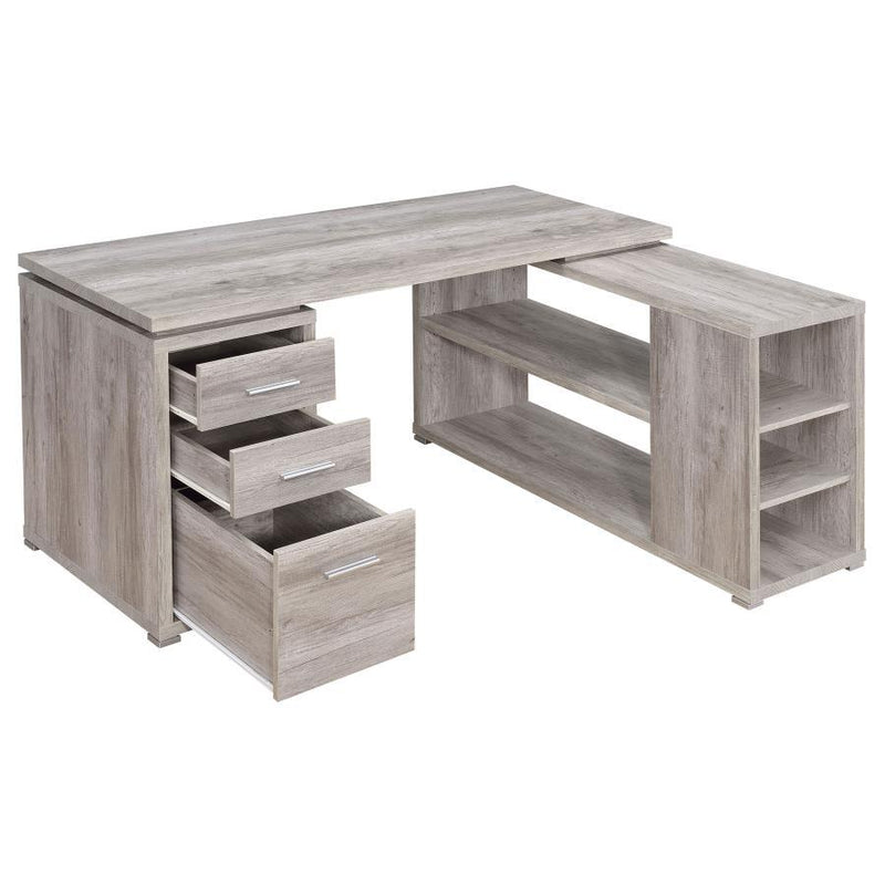 Yvette - 3-Drawer L-Shape Computer Desk - JaxCo Furniture