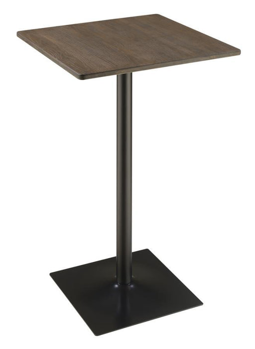 Cavalier - Square Pub Height Bistro Bar Table - Dark Elm - JaxCo Furniture