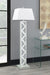 Carmen - Empire Mirrored Acrylic Floor Lamp - Silver - JaxCo Furniture