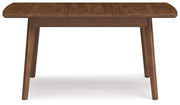 Lyncott - Brown - Rectangular Dining Room Butterfly Extension Table - JaxCo Furniture