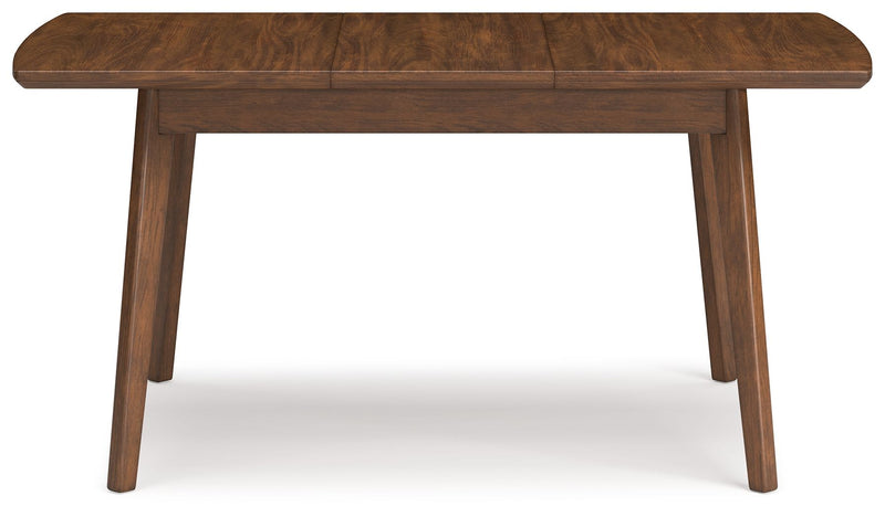 Lyncott - Brown - Rectangular Dining Room Butterfly Extension Table - JaxCo Furniture