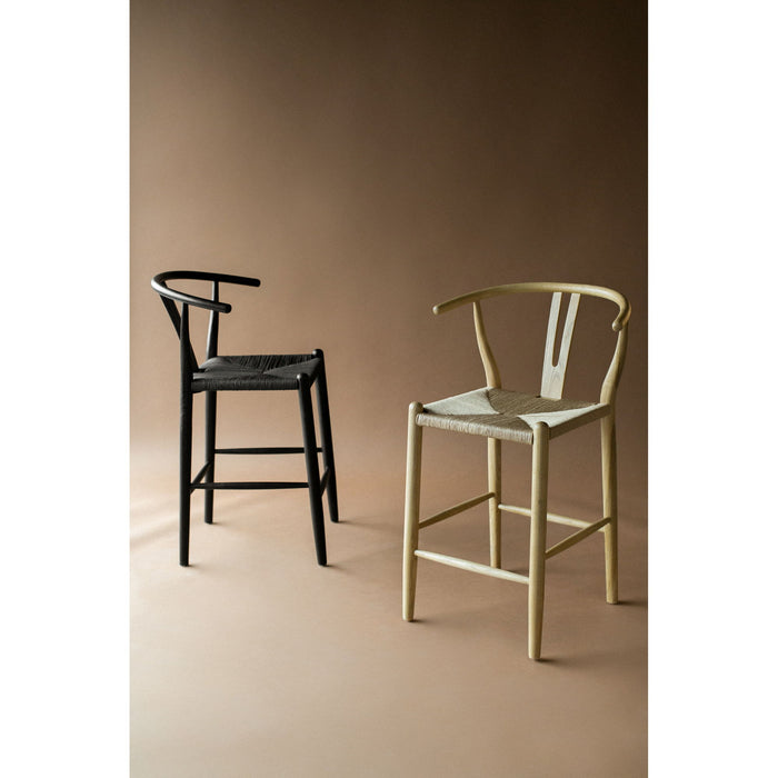 Ventana - Counter Stool - Black - Wood - JaxCo Furniture