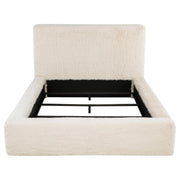 Rebecca - Faux Fur Upholstered Bed - JaxCo Furniture