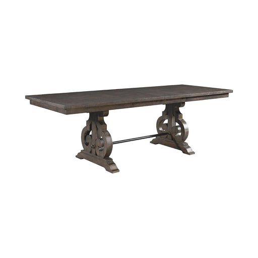 Stone - Counter Height Dining Table - Smokey Walnut - JaxCo Furniture