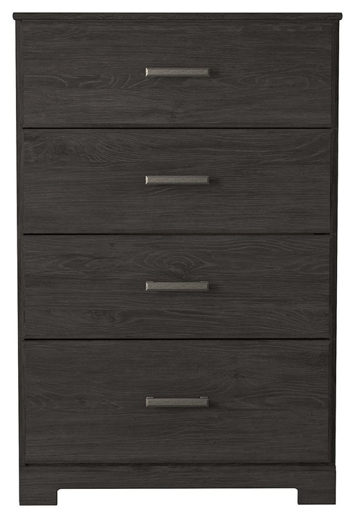 Belachime - Charcoal - Four Drawer Chest - JaxCo Furniture