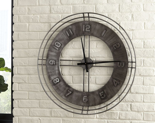 Ana - Antique Gray - Wall Clock - JaxCo Furniture