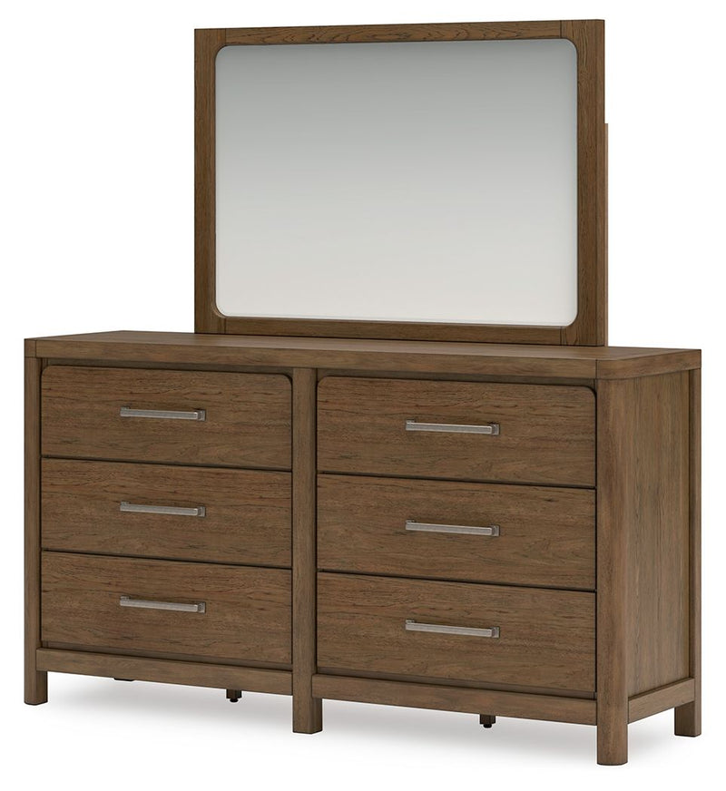 Cabalynn - Light Brown - Dresser And Mirror - JaxCo Furniture