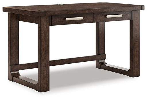 Breckington - Dark Brown - Home Office Desk - JaxCo Furniture