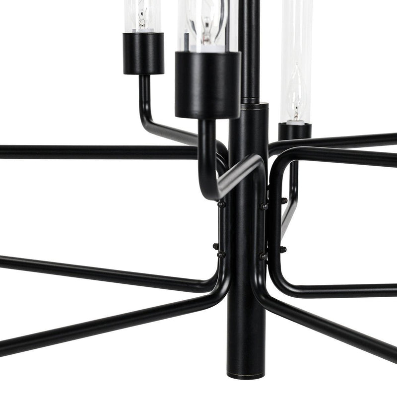 Madeline - Chandelier - Matte Black - JaxCo Furniture