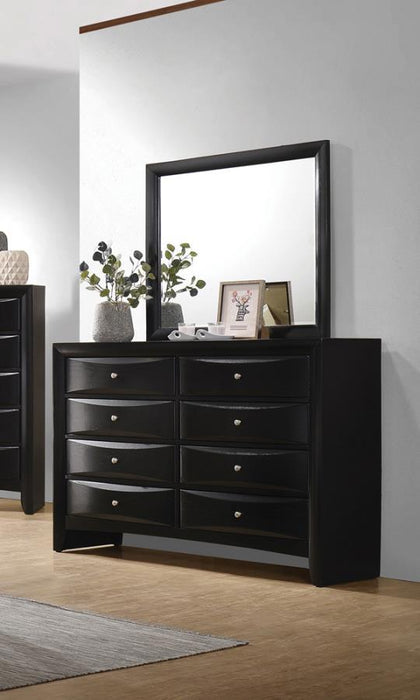 Briana - Dresser Mirror - Black - JaxCo Furniture