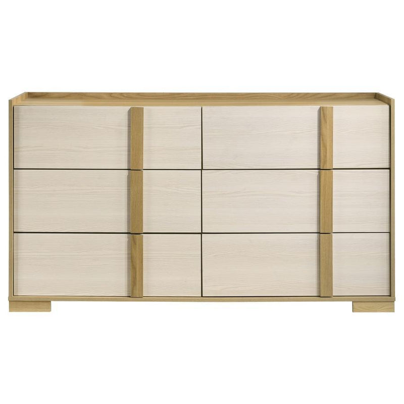 Hyland - 6-Drawer Dresser - Natural - JaxCo Furniture