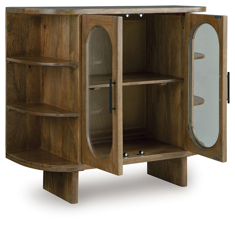 Niall - Light Brown - Accent Cabinet - JaxCo Furniture